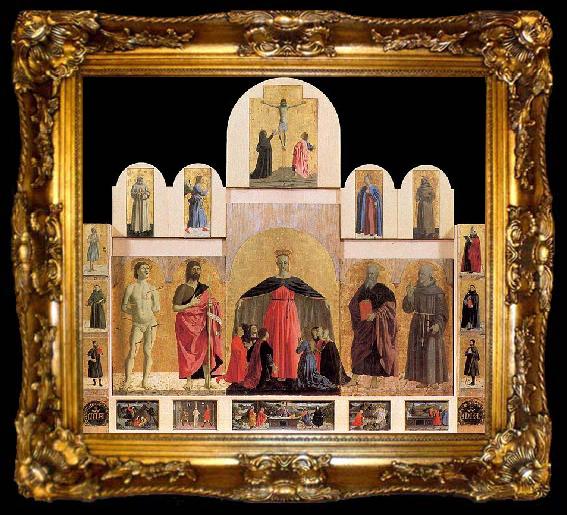 framed  Piero della Francesca Polyptych of the Misericordia, ta009-2
